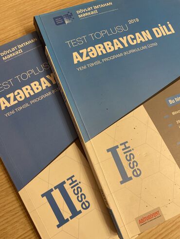 fransız dili kitabı: Azerbaycan dilindən test toplusu, 2019ilindi, 1,2hissələr. Kitab