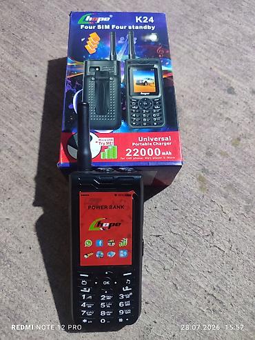 Digər mobil telefonlar: Hope K24 mobil telefon Telefon Təzədir. hədiyyə alınib. Ehtiyac — 24