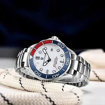 Ručni satovi: PAGANI DESIGN PD-1667 -42mm-Bela -Omega Seamaster Diver 300M Potpuno — 10