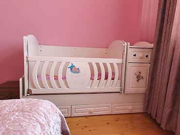 mebel satışı: Oğlan və qız üçün, İşlənmiş, Çarpayı, Matras ilə, Siyirməli — 1