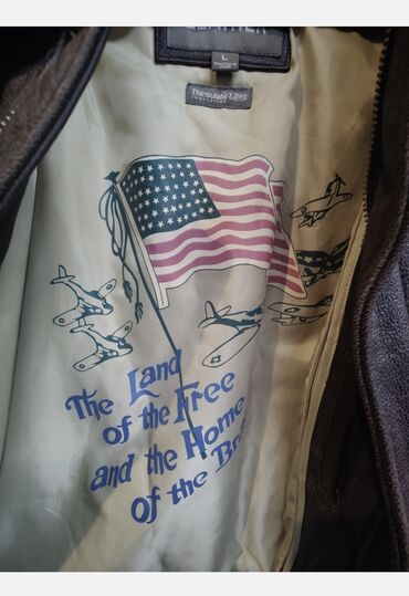 Kurtkalar: Deri kurka brend marka amerikadan alinib pilot kurtkasidi L razmerdi — 9