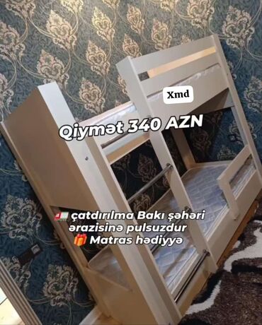 Masa və oturacaq dəstləri: Oğlan və qız üçün, Yeni, Çarpayı, Matras ilə, Siyirməli