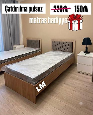 carpayı doşəyi: Yeni, Təknəfərlik çarpayı, Matras ilə — 6