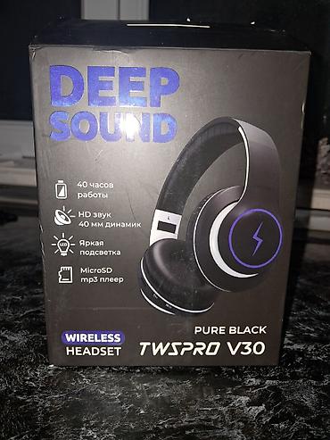 xrom dinamik: TWS PRO V30 “Deep Sound” simsiz qulaqlıq – Pure Black Xüsusiyyətlər — 4