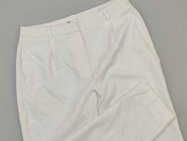 sinsay biała sukienki: Material trousers, SinSay, XL (EU 42), condition - Fair