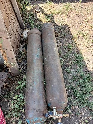 Все для дома и сада: Кислородный баллон рабочий Баллоны газовые металлические, 1шт - — 1