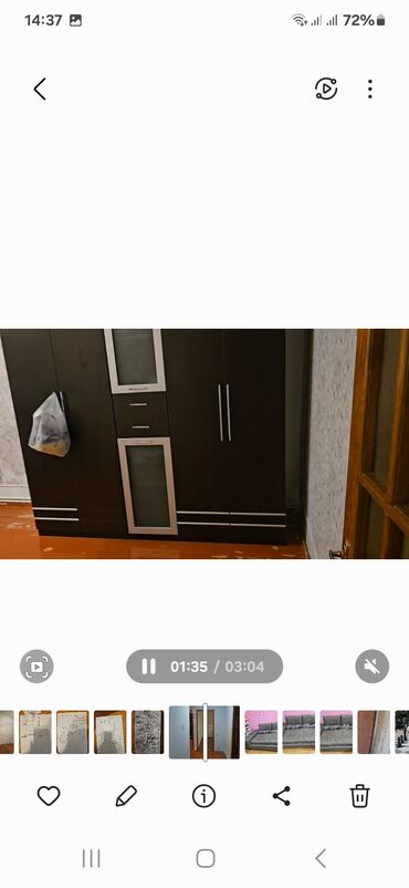 paltar şfaneri: Гардеробный шкаф, Б/у, 5 дверей, Распашной, Прямой шкаф