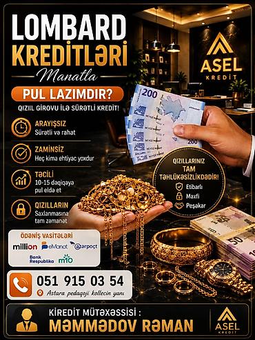 tır sürücü kursu: Lombard kreditləri – manatla, qızıl girovu ilə sürətli nağdlaşma — 1