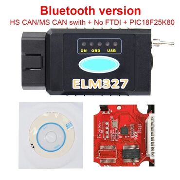Унаа инструменттери: Универсальный оригинальный Блютуз Bluetooth адаптер ELM 327 v. 1.5 с