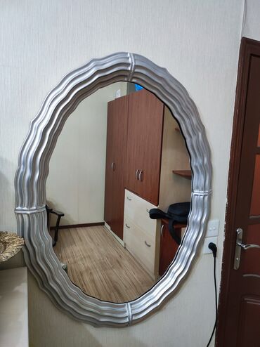 зеркало для ванной: Güzgü Divar üçün, Oval