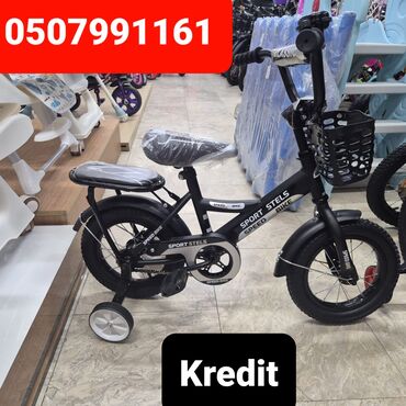 gence velosiped satisi: Yeni Dörd təkərli Uşaq velosipedi 12", Pulsuz çatdırılma