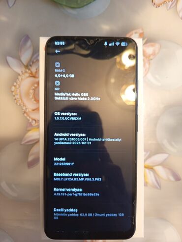 islemis soyducu: Xiaomi 12, 128 ГБ, цвет - Серый, 
 Сенсорный, Отпечаток пальца, Две SIM карты