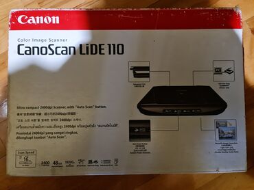 Информатика: Canon CanoScan LiDE 110 rəngli skaner Özəlliklər: - 2400 dpi optik