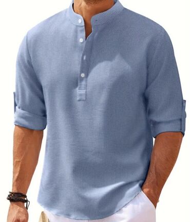 jordan majice: Long sleeves T-shirt, XL (EU 54), color - Light blue, Cotton