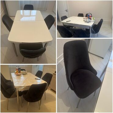 Yataq otağı dəstləri: Mətbəx üçün, İşlənmiş, Kvadrat masa, 4 stul lalafo.az -da Yataq otağı dəstləri: Mətbəx üçün, İşlənmiş, Kvadrat masa, 4 stul