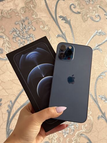 Apple iPhone: IPhone 12 Pro Max, 128 GB, Pacific Blue, Face ID