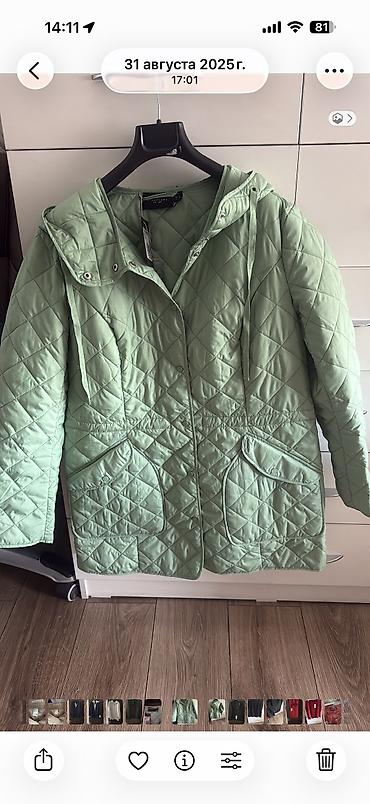 gestalt blazer: Женские пиджаки и юбка 1) Пиджак ZARA, голубой - Размер на бирке: XL — 6