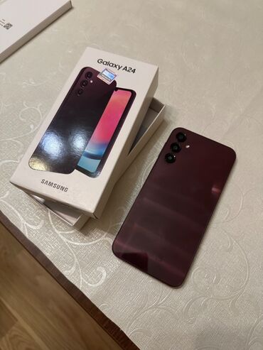 samsung a02s qiymeti 64gb: Samsung Galaxy A24 4G, rəng - Bənövşəyi