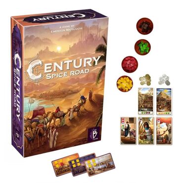 bentley continental gt 4 at: Настольная игра "Century: Spice Road" ("Пряности"). От 8 лет