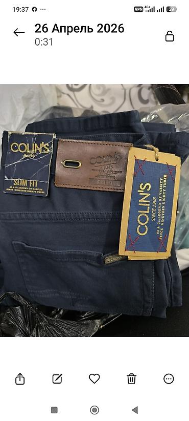 alfa industries: Мужские джинсы, M, ColinS, Новый, цвет - Синий, Самовывоз, Платная доставка — 1