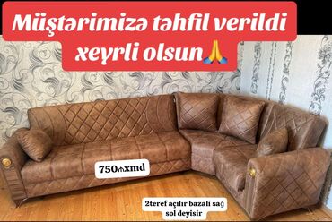 bazalı divan: Угловой диван, Новый, Раскладной, С подъемным механизмом, Ткань, Бесплатная доставка в черте города