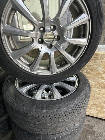 runx alex: Дөңгөлөктөр монтажда 215 / 55 / R 17, Жай, Колдонулган, Комплект, Жеңил унаалар, Куйма, тешиктери - 5