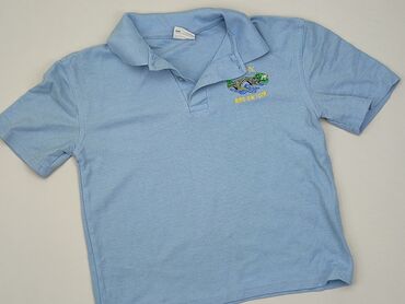 błękitna koszula: T-shirt, 8 years, 122-128 cm, condition - Good
