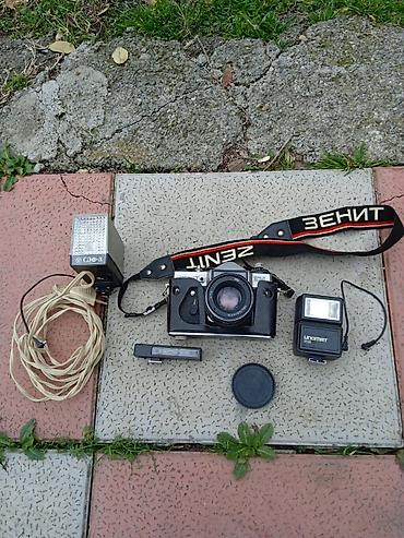 en ucuz kameralar: Zenit təllikli SLR fotoaparat komplekti – tam analoq set Komplektin — 2