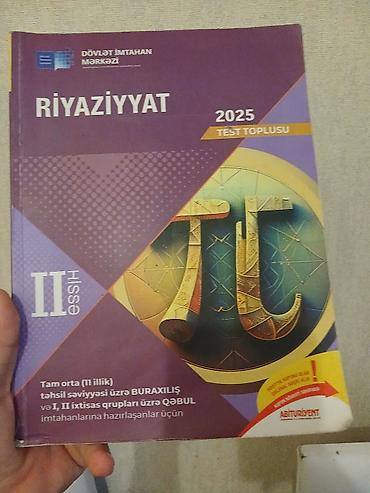 quran erebce kitab: Riyaziyyat Testlər 11-ci sinif, DİM, 2-ci hissə — 1