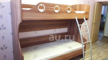 матрасы на двухярусную детскую кровать: Двухъярусная детская кровать, ЛДСП, цвет - Коричневый