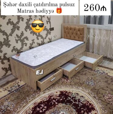 ikinci el tek carpayi: Yeni, Təknəfərlik çarpayı, Siyirməli