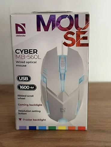 cyber shot: Defender Cyber MB-560L – USB simli optik mouse Xüsusiyyətlər: - — 1