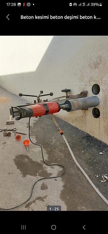 Beton işləri: Beton kəsmə xidməti - Divar, döşəmə və tavanlarda dəqiq və səliqəli — 1