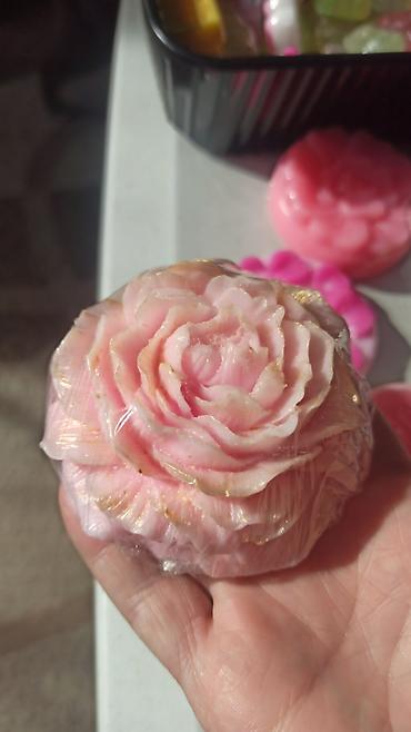 Букеты из мыла: Увлажняющее глицериновое гипоаллергенное мыло ручной работы с шикарным — 25