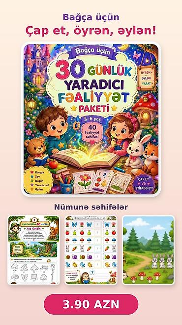 rus dili kurslari evde: Məktəbəqədər və ibtidai sinif hazırlığı, Azərbaycan dili, Onlayn — 1