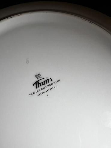 thun: Boşqablar, 4 ədədli dəst, rəng - Ağ, Farfor, Çexiya — 2