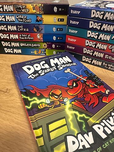 manqa: Məhsul: “Dog Man” komiks/qravl roman seriyası – Dav Pilkey Təsvir: - — 1