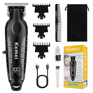 sac tokulməsi: Trimmer Kemei 2293 - 1 Sürətli / 6000RPM / 1200MAH - 180 Dəqiqə / TYPC — 2