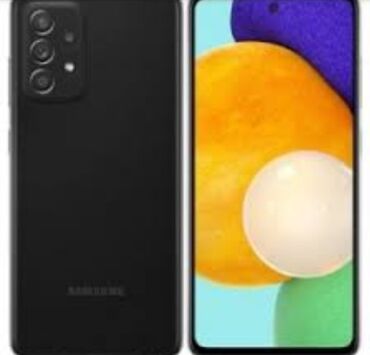 Samsung: Samsung Galaxy A52, 128 GB, rəng - Qara, Sensor, Barmaq izi, İki sim kartlı