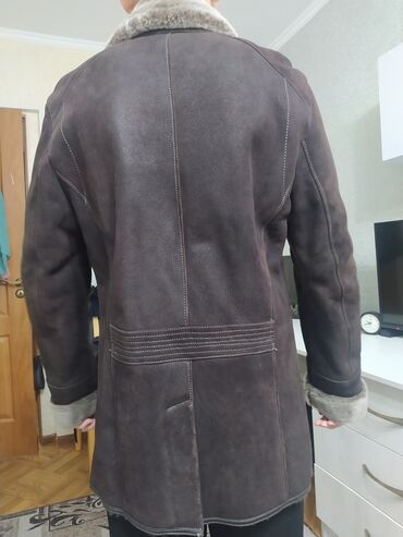 куртки кожаные: Куртка L (EU 40), түсү - Күрөң