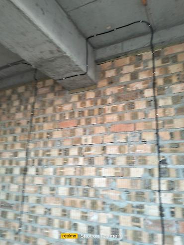 Электрики: Монтаж электропроводки по кирпичной стене - Выполнена прокладка — 3