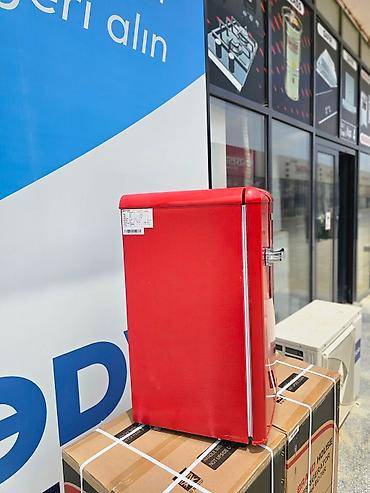 Soyuducular: Yeni 1 qapılı Soyuducu Satılır, rəng - Qırmızı, Dolab içi — 9