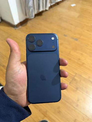 телф: IPhone 17 Pro Max, Б/у, 256 ГБ, Blue Titanium, Кабель, Коробка, 99 % — 1