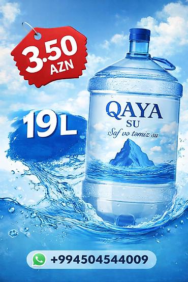 Qida məhsulları: 19 L Qaya suyu. Tər-təmiz və saf dadı olan Qaya suyu! Çatdırılma — 1