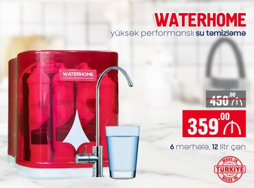 Su filtrləri: Mətbəx su filteri Waterhome (Türkiyə istehsalı) - 6 filtrli, - 12