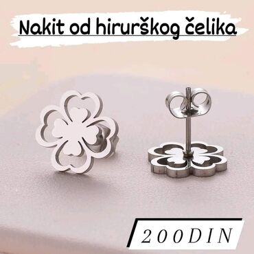 drske za naocare cena: Screwback earrings, Material: Stainless steel