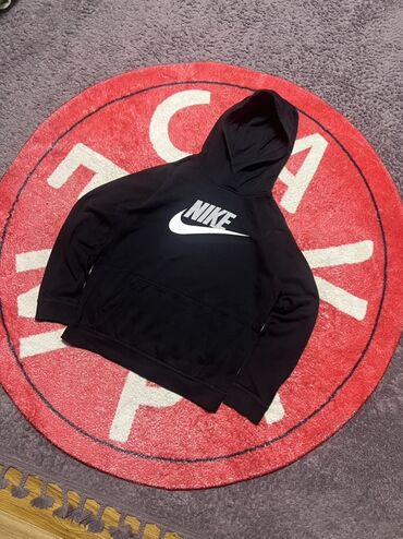 зип худи с принтом купить: Мужская толстовка, M, Nike, Новый, цвет - Черный, Платная доставка, Самовывоз