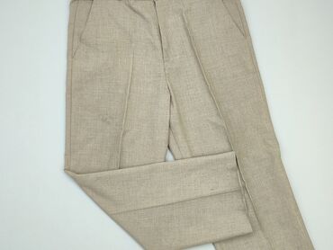 beżowe skórzane spodnie: Spodnie garniturowe dla mężczyzn, M, stan - Bardzo dobry