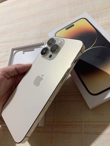 макбук аир м1: IPhone 14 Pro Max, Колдонулган, 128 ГБ, Алтын, Заряддоочу түзүлүш, Куту, Каптама, 86 %