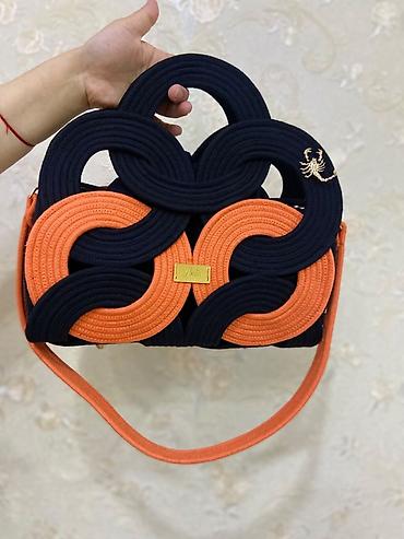 Unikal dizaynlı əl işi çantalar - Material: möhkəm tekstil